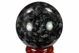 Polished, Indigo Gabbro Sphere - Madagascar #135769-1